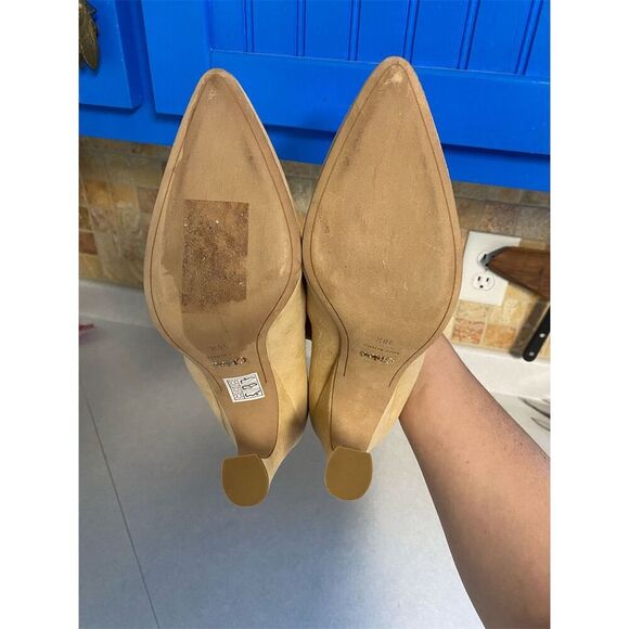 Chloé Women's Oli Pointed Toe High‎ Heel Pumps Brown Size 8/38.5 - Picture 6 of 7